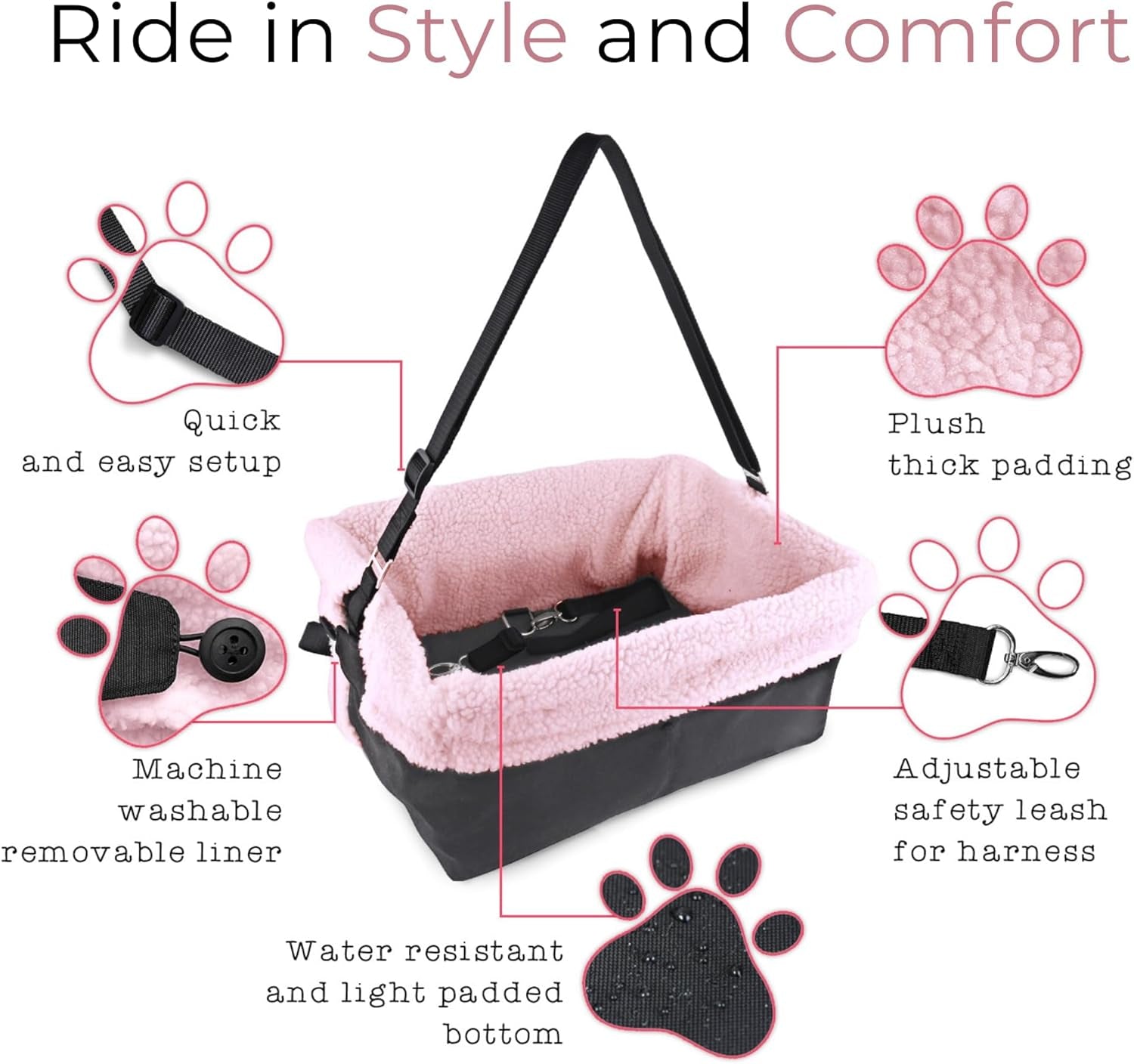 Dog Car Seat for Small Dogs